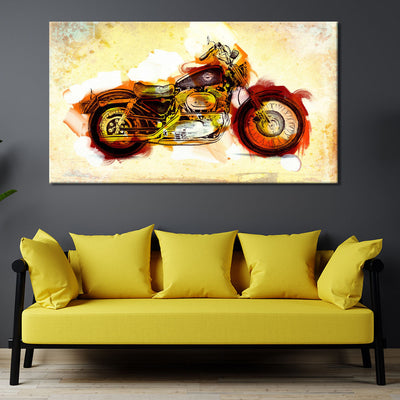 Abstract Vintage Motorcycle