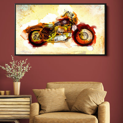 Abstract Vintage Motorcycle