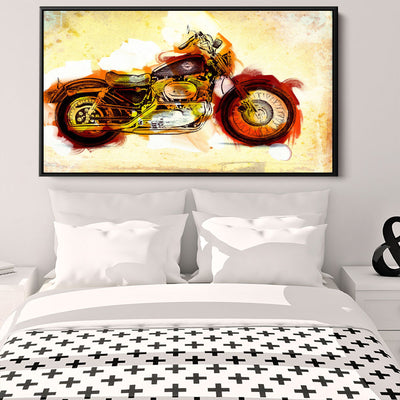 Abstract Vintage Motorcycle