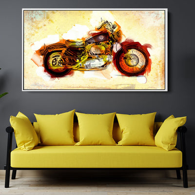 Abstract Vintage Motorcycle