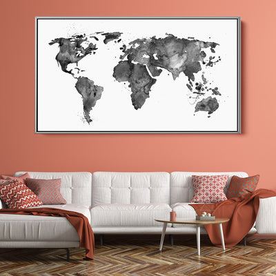 Black And White Map