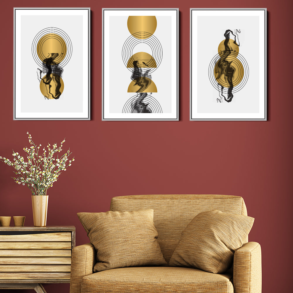 Abstract Golden Medallions