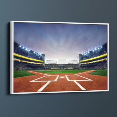Illuminated Baseball Stadium