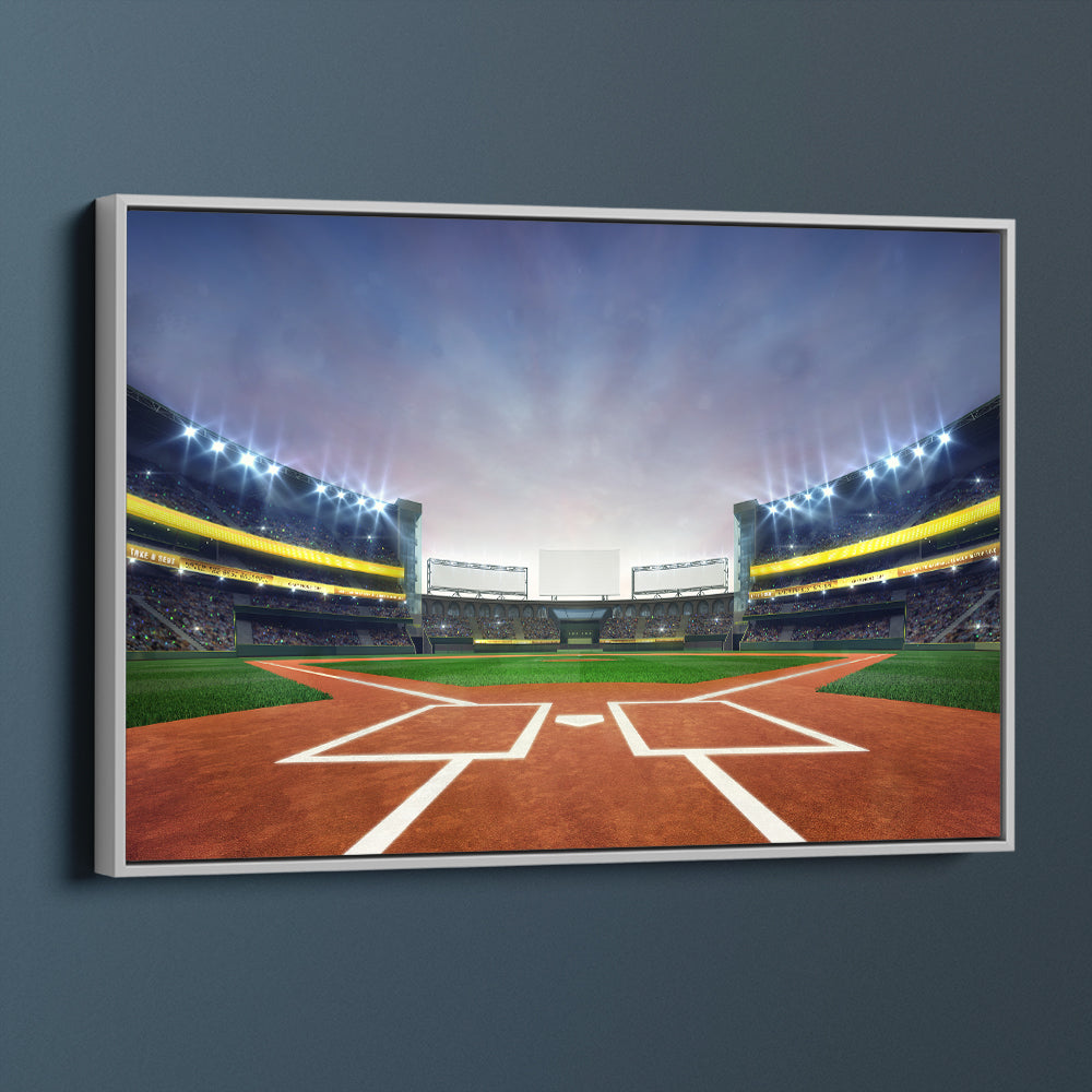 Illuminated Baseball Stadium