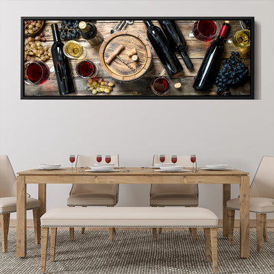 Table Of Wine And Grapes