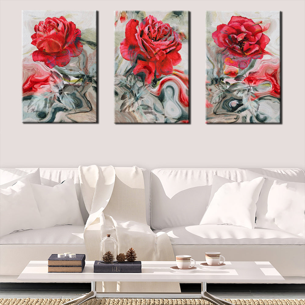 Trio Of Red Roses