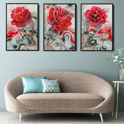 Trio Of Red Roses