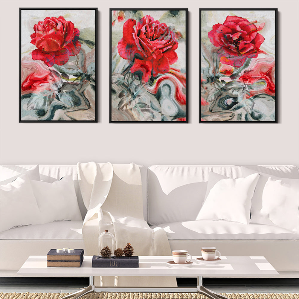 Trio Of Red Roses