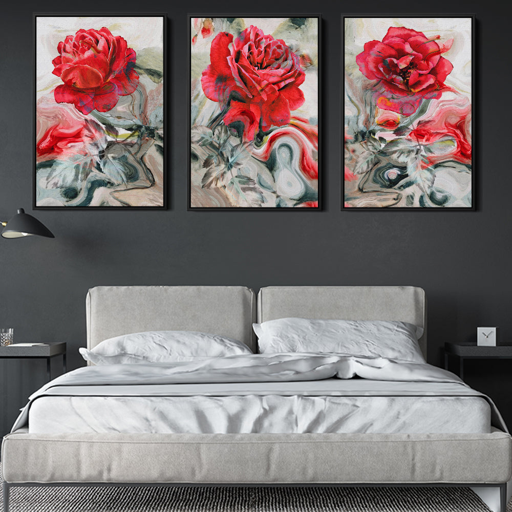 Trio Of Red Roses