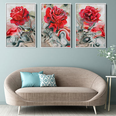 Trio Of Red Roses