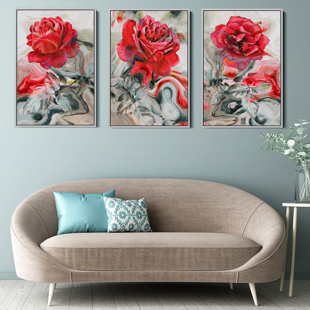 Trio Of Red Roses