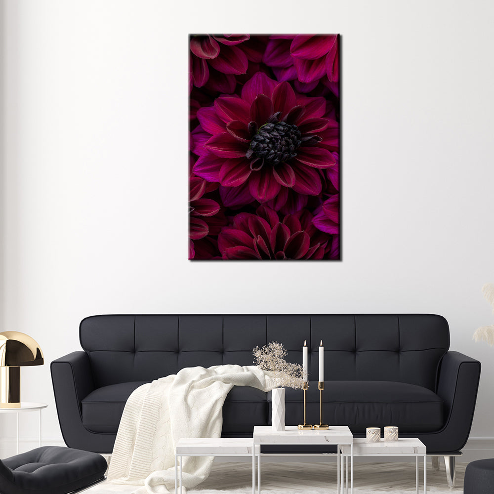 Burgundy Berry Dahlia Flower