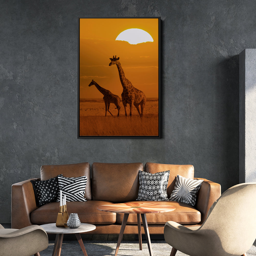 Giraffes On The Serengeti