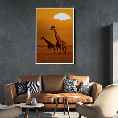 Giraffes On The Serengeti