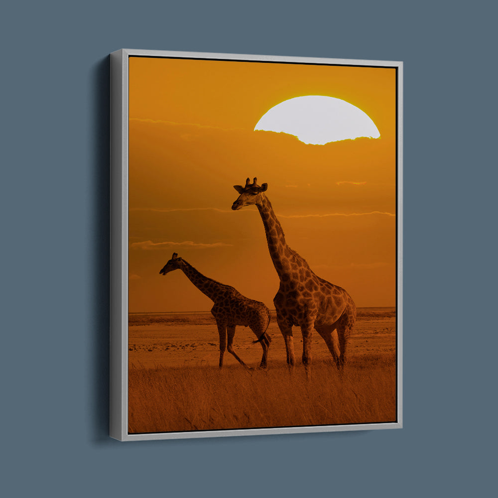Giraffes On The Serengeti