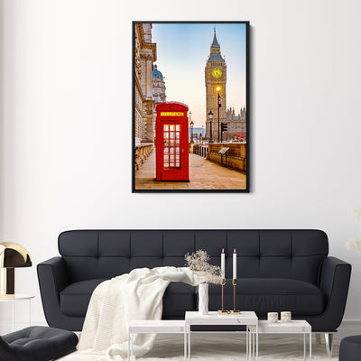 Red Phone Box And Big Ben