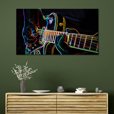 Neon Electric Guitar