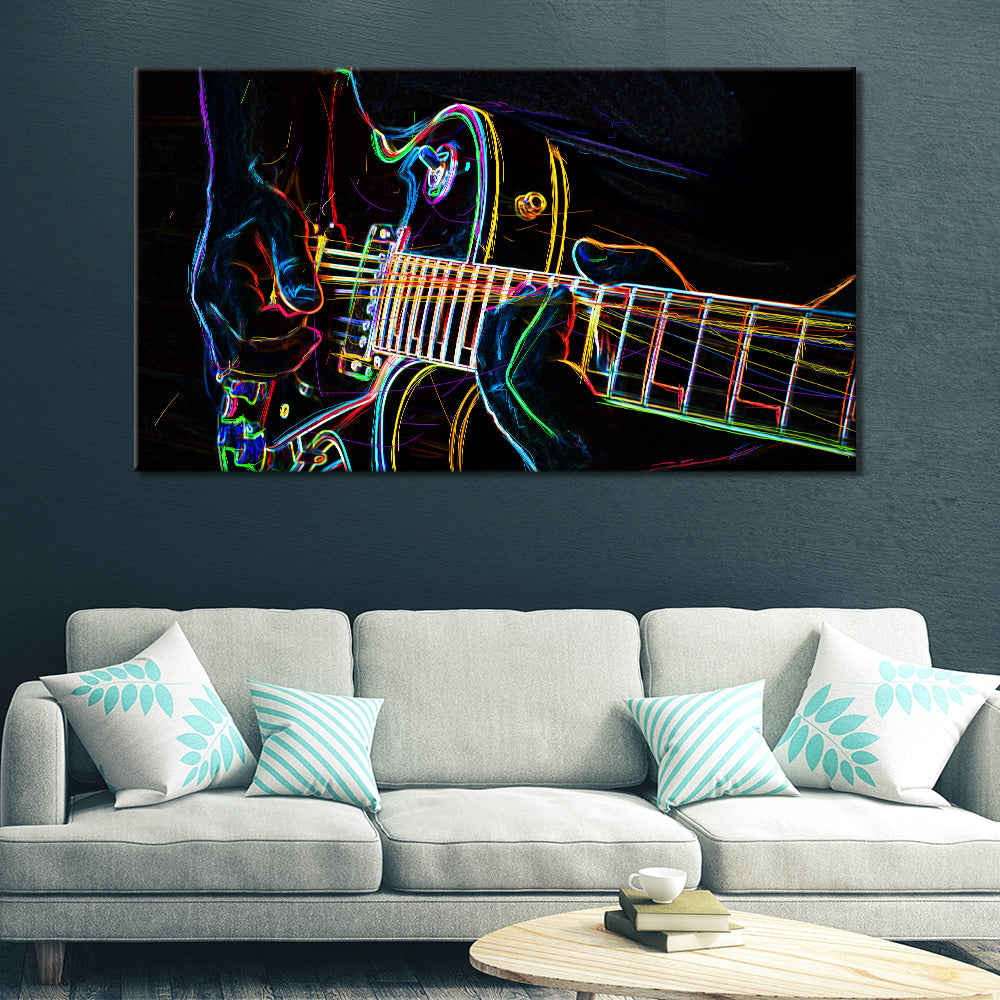 Neon Electric Guitar