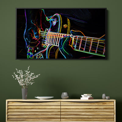 Neon Electric Guitar