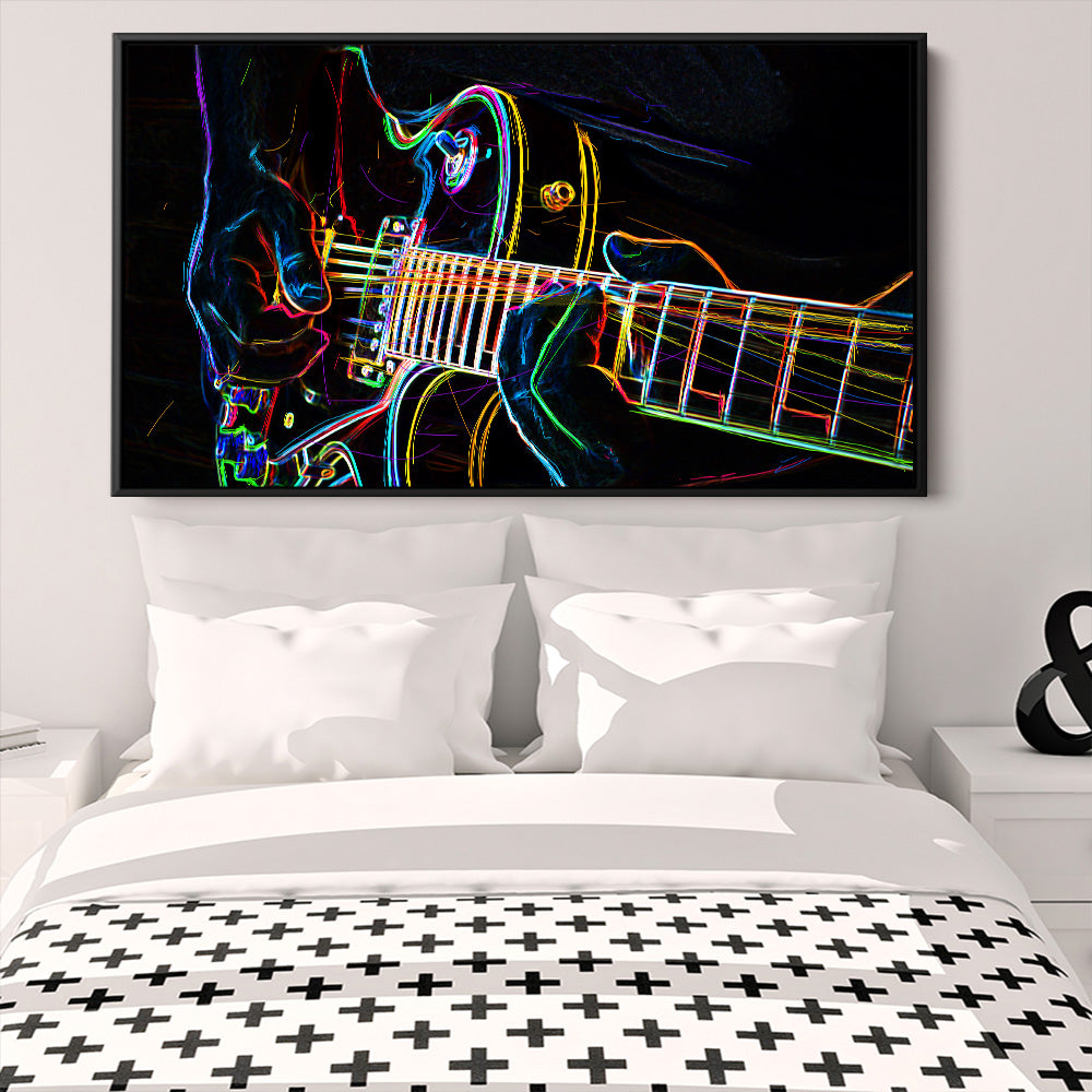 Neon Electric Guitar