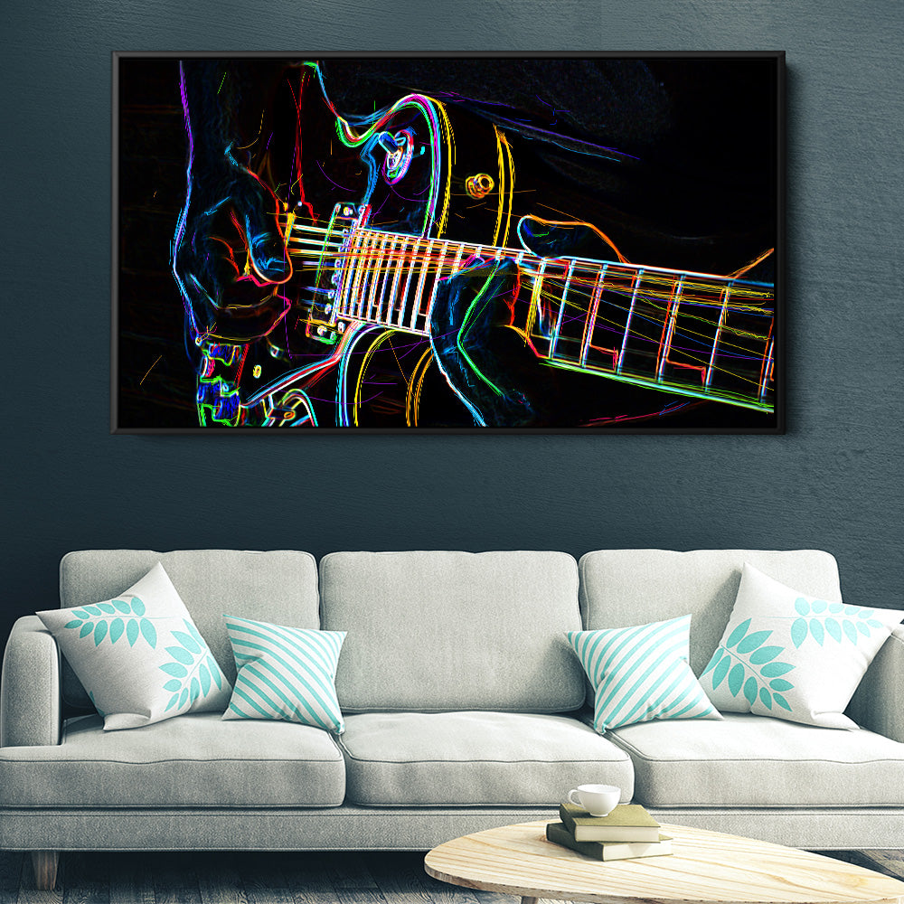 Neon Electric Guitar