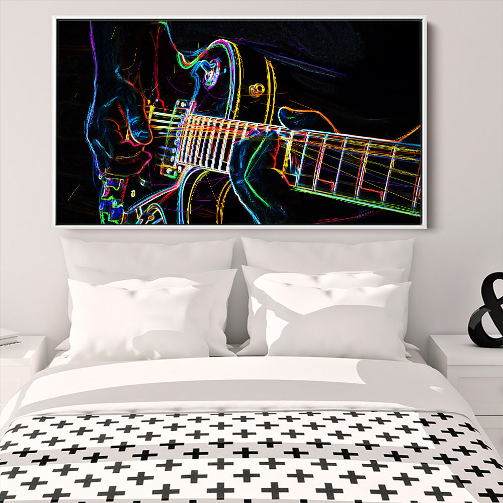 Neon Electric Guitar