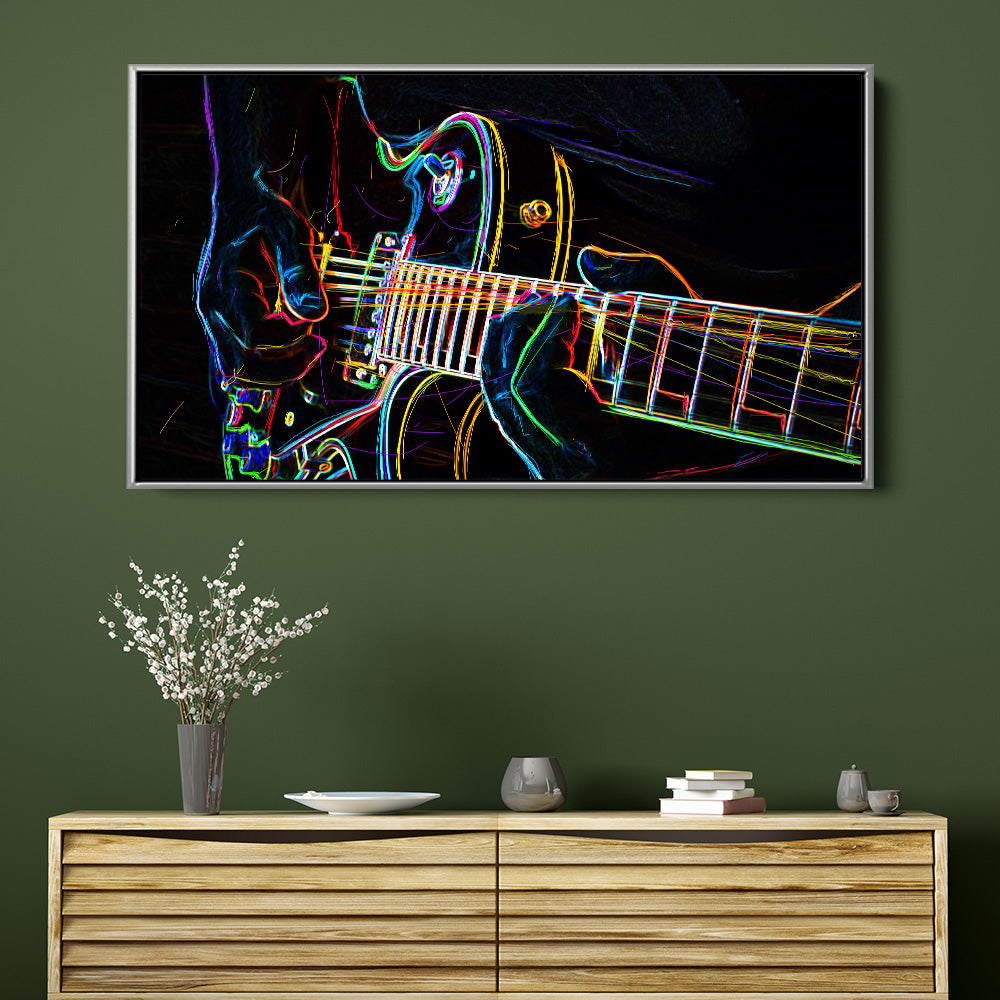 Neon Electric Guitar