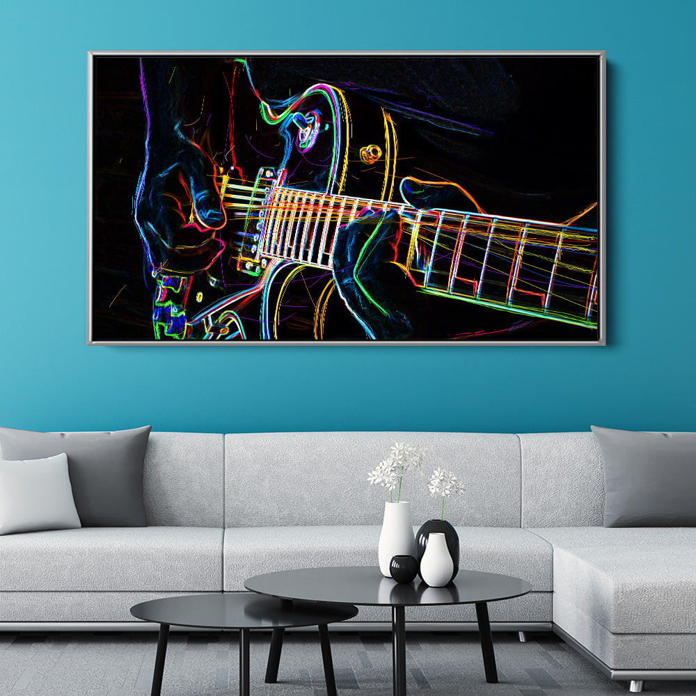 Neon Electric Guitar