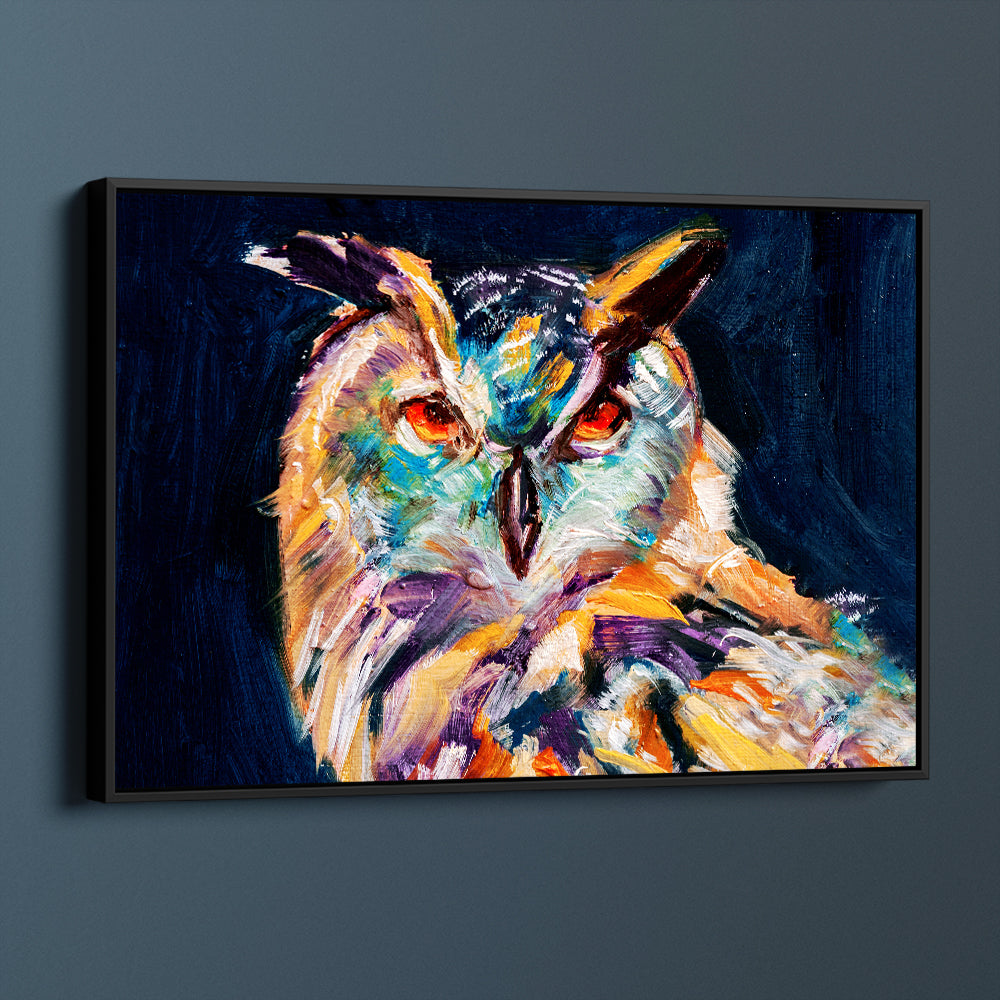 Colourful Wise Owl