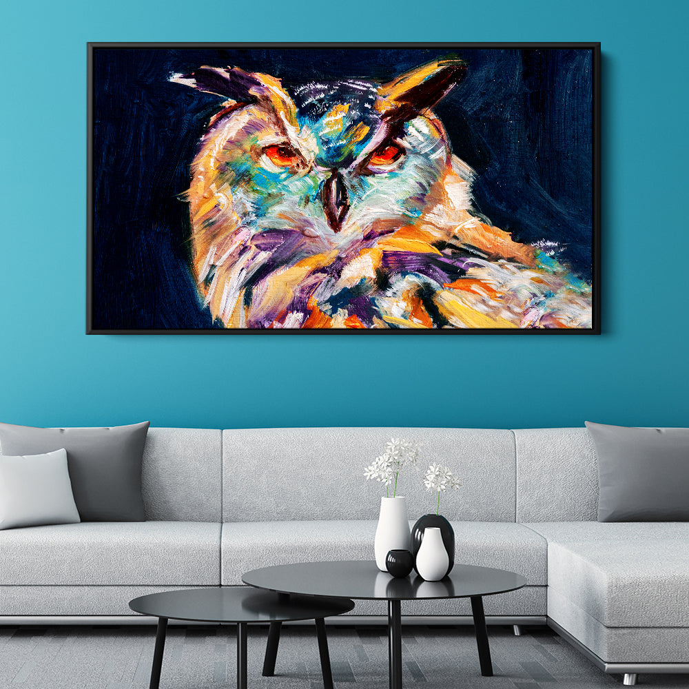 Colourful Wise Owl