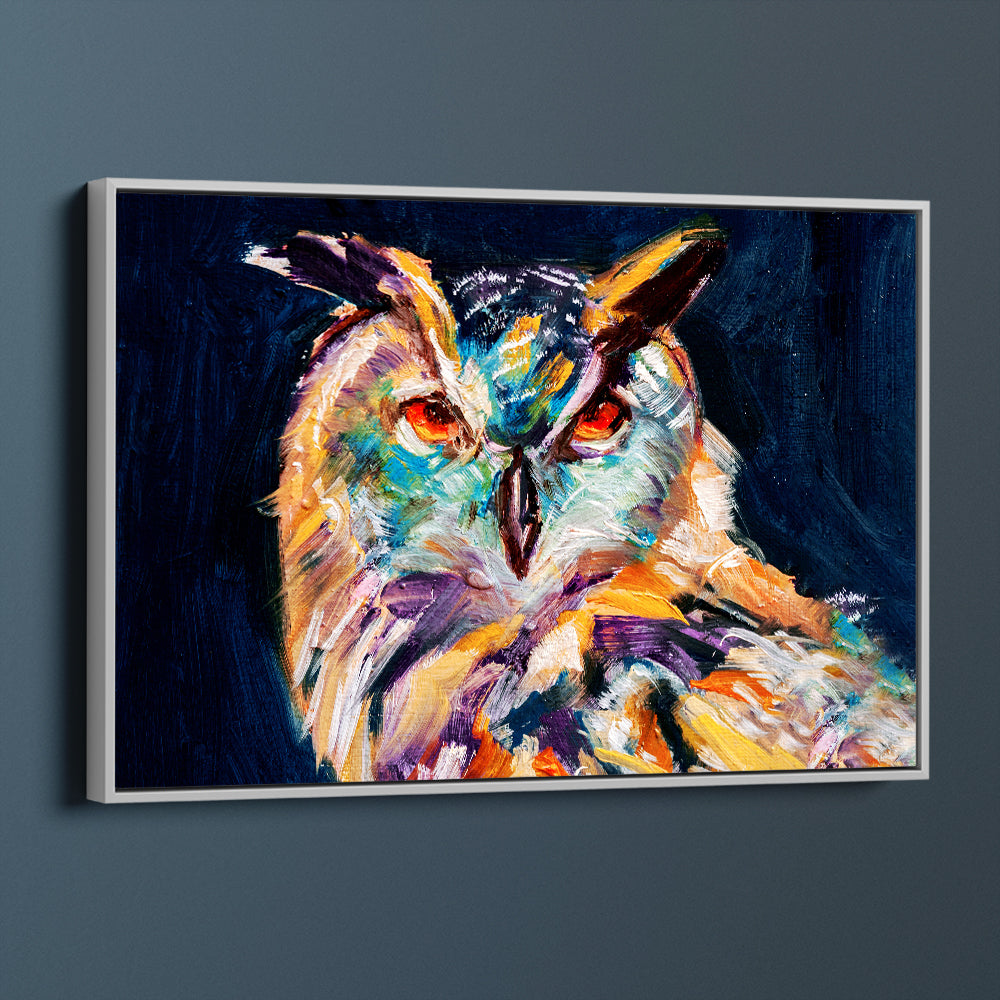 Colourful Wise Owl