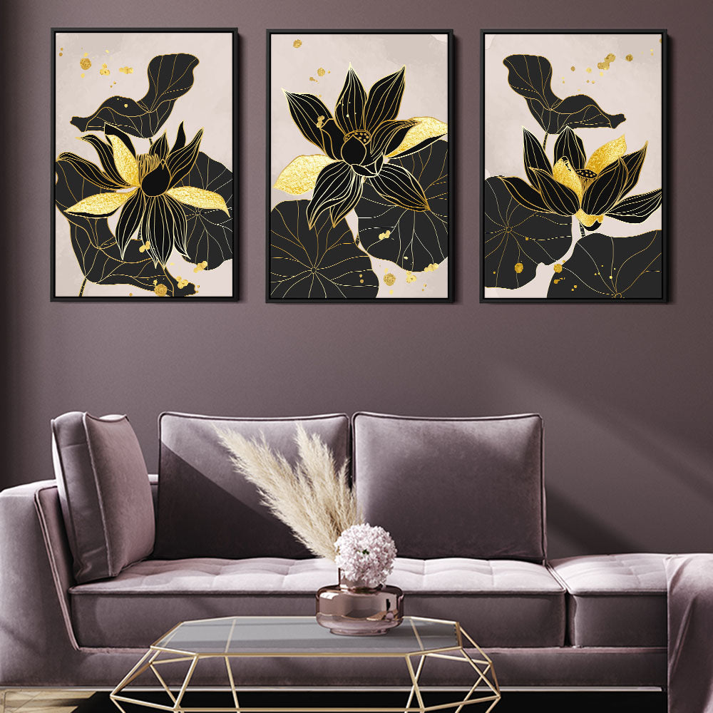 Dark Floral Abstract
