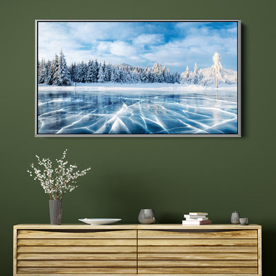 Frozen Lake And Forest