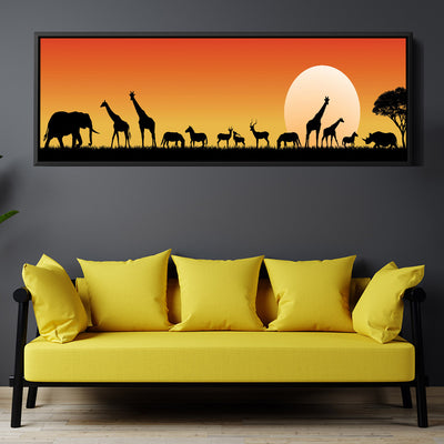 Silhouette Sunset Animals