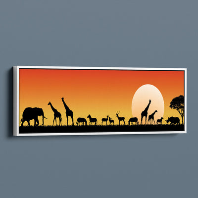 Silhouette Sunset Animals