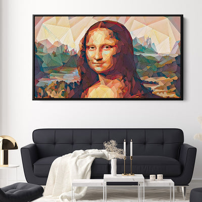 Geometric Mona Lisa Portrait