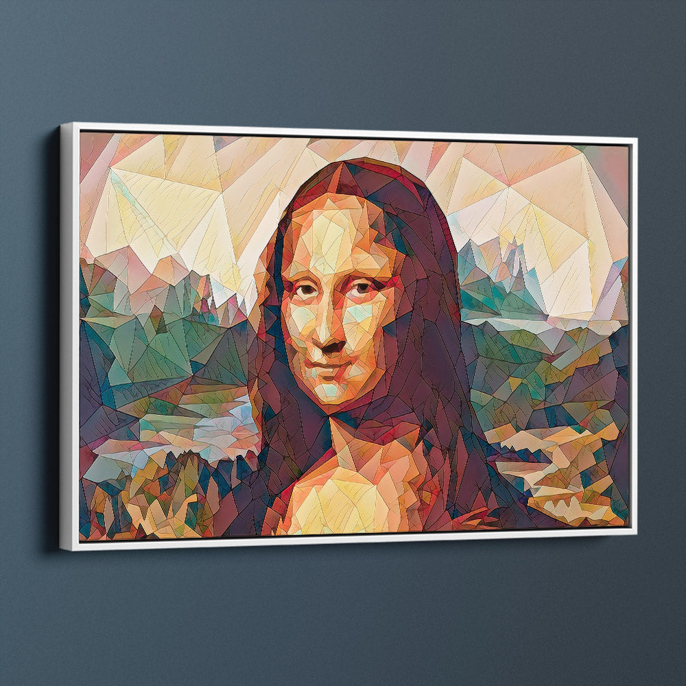Geometric Mona Lisa Portrait