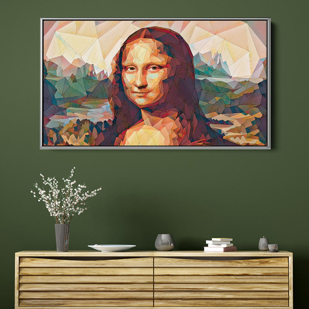Geometric Mona Lisa Portrait