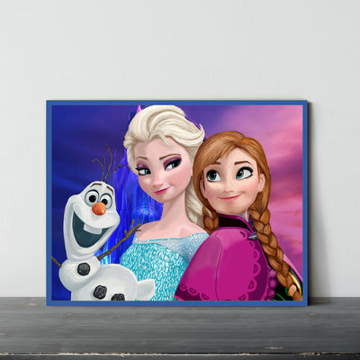 Frozen Elsa, Anna and Olaf