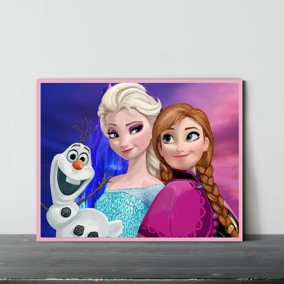 Frozen Elsa, Anna and Olaf