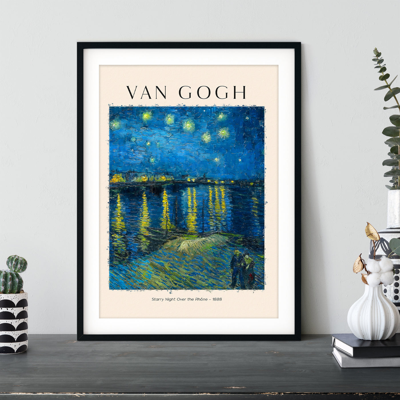 Vincent Van Gogh - Starry Night Over The Rhone - 1888