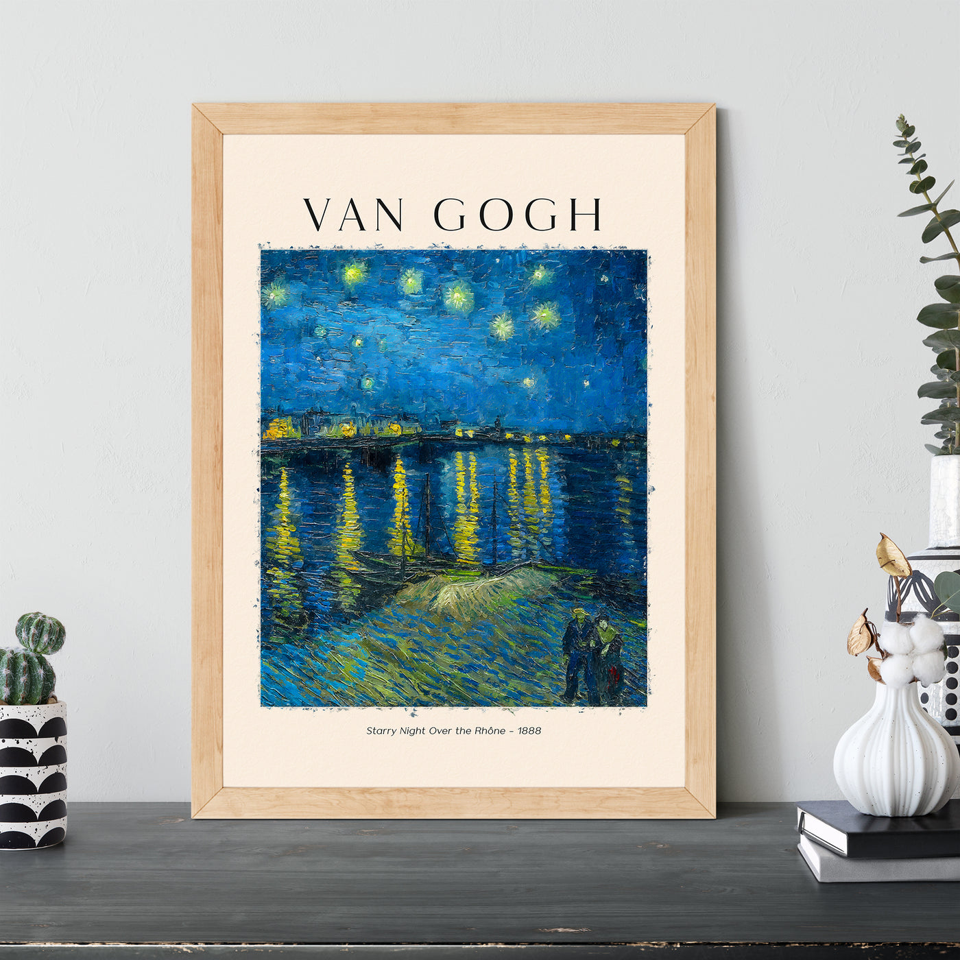 Vincent Van Gogh - Starry Night Over The Rhone - 1888