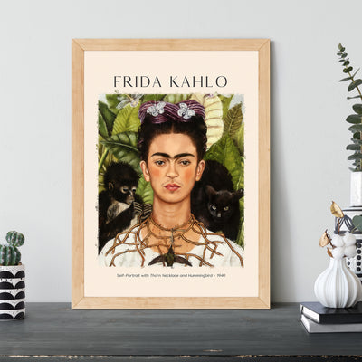 Frida Kahlo - Self Portrait With Thorn Necklace And Hummingbird - 1940