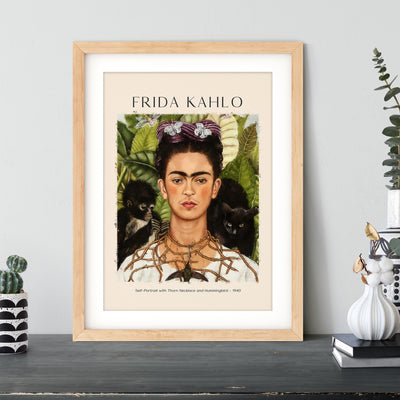 Frida Kahlo - Self Portrait With Thorn Necklace And Hummingbird - 1940