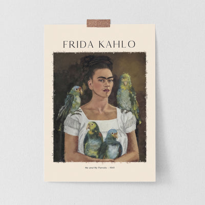 Frida Kahlo - Me And My Parrots - 1941