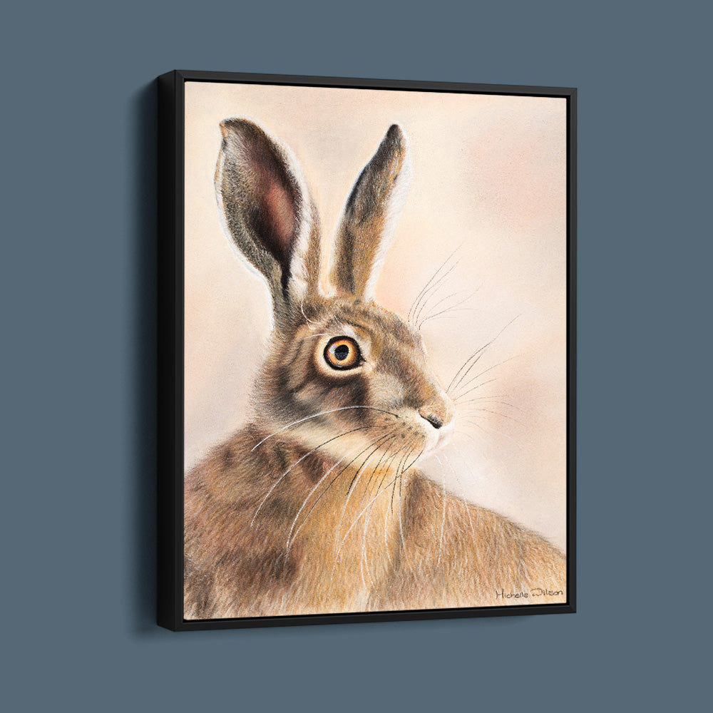 Wild Rust Hare Canvas