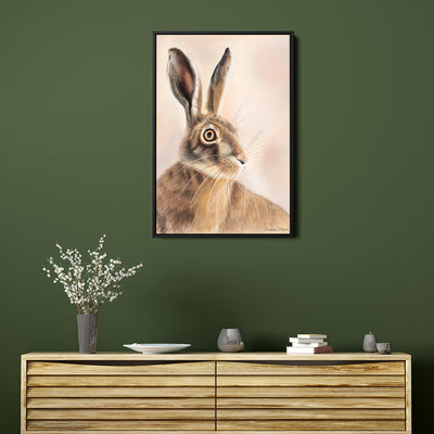 Wild Rust Hare Canvas