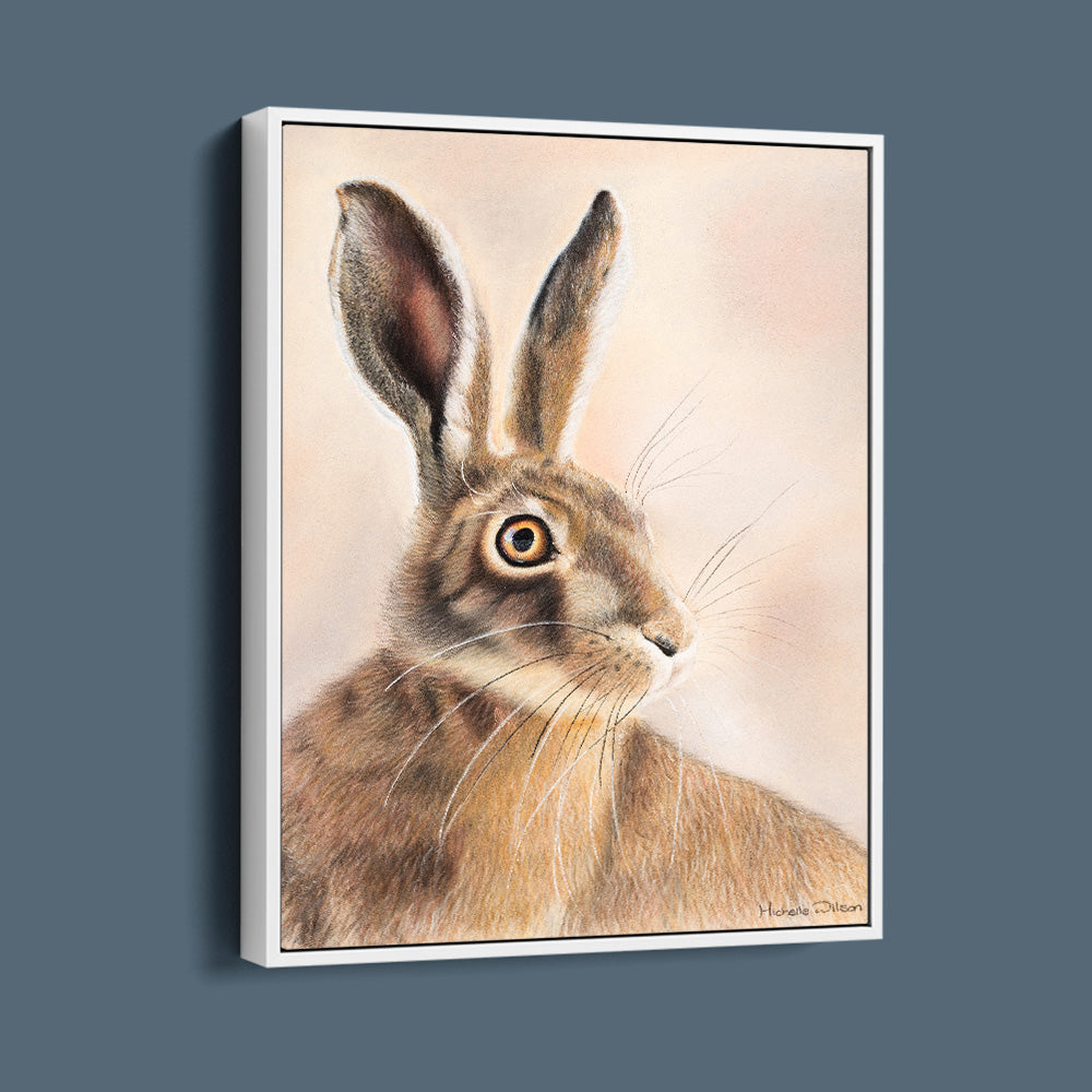 Wild Rust Hare Canvas