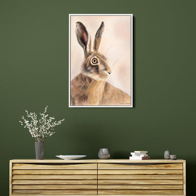 Wild Rust Hare Canvas