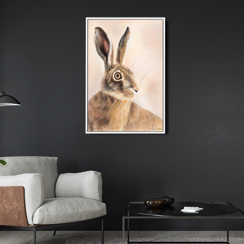 Wild Rust Hare Canvas